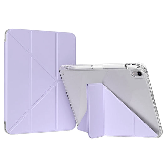 For iPad Air 13 2024 / Pro 12.9 GEBEI Deformation Leather Tablet Case(Purple) - iPad Air 13 2024 Cases by GEBEI | Online Shopping South Africa | PMC Jewellery | Buy Now Pay Later Mobicred