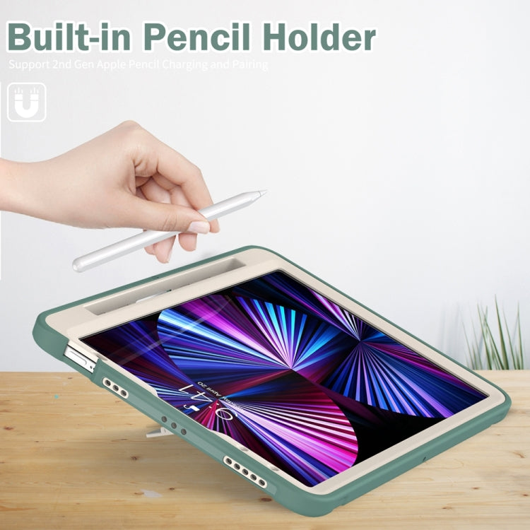 For iPad Air 11 2024 Spider Wheel Silicone Hybrid PC Tablet Case(Emerald Green) - iPad Air 11 2024 Cases by PMC Jewellery | Online Shopping South Africa | PMC Jewellery | Buy Now Pay Later Mobicred