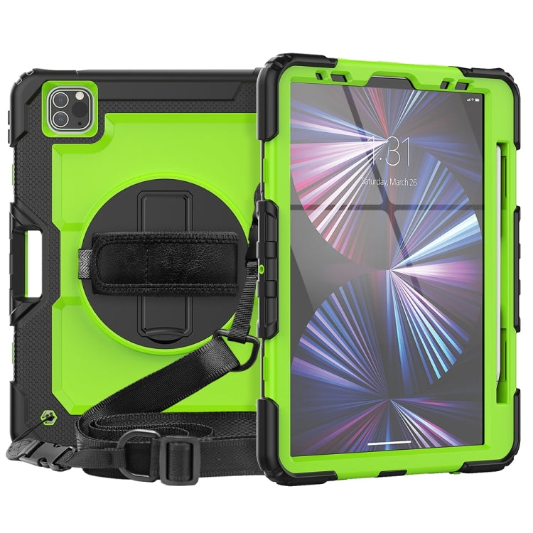 For iPad Pro 11 2024 Silicone + PC Tablet Protective Case(Yellow Green+Black) - iPad Pro 11 2024 Cases by PMC Jewellery | Online Shopping South Africa | PMC Jewellery | Buy Now Pay Later Mobicred