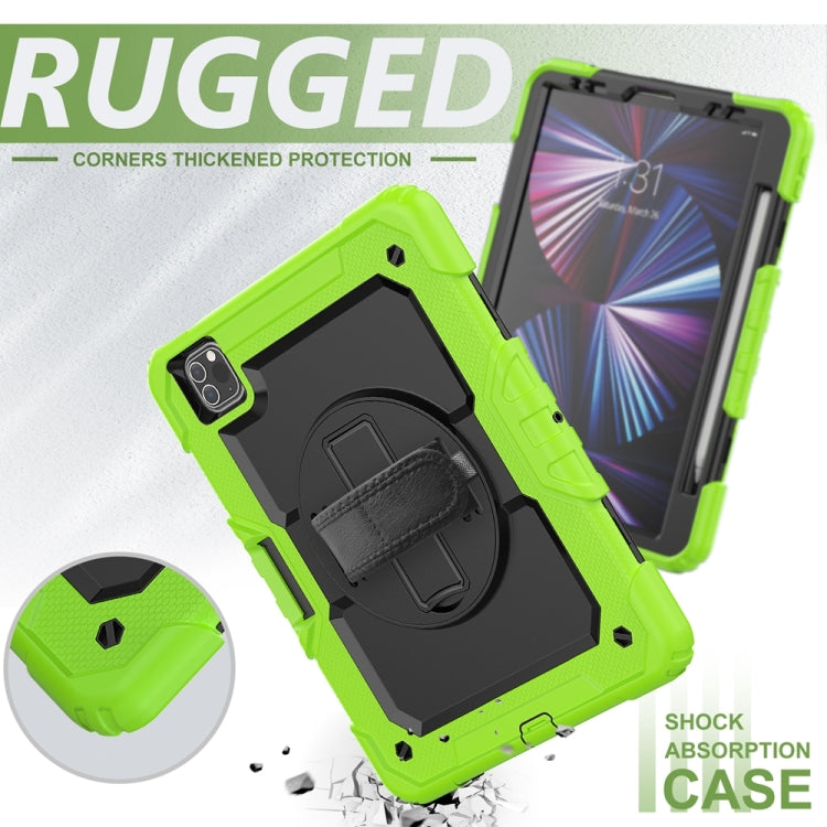 For iPad Pro 11 2024 Silicone + PC Tablet Protective Case(Black+Yellow Green) - iPad Pro 11 2024 Cases by PMC Jewellery | Online Shopping South Africa | PMC Jewellery | Buy Now Pay Later Mobicred