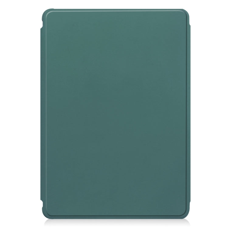 For iPad Pro 11 2024 Transparent Rotation Smart Leather Tablet Case with Keyboard(Dark Green) - iPad Pro 11 2024 Cases by PMC Jewellery | Online Shopping South Africa | PMC Jewellery | Buy Now Pay Later Mobicred