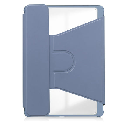 For iPad Pro 13 2024 Transparent Rotation Smart Leather Tablet Case with Keyboard(Lavender) - iPad Pro 13 2024 Cases by PMC Jewellery | Online Shopping South Africa | PMC Jewellery | Buy Now Pay Later Mobicred