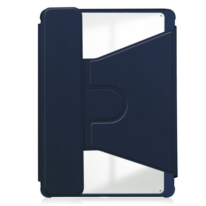 For iPad Pro 13 2024 Transparent Rotation Smart Leather Tablet Case with Keyboard(Dark Blue) - iPad Pro 13 2024 Cases by PMC Jewellery | Online Shopping South Africa | PMC Jewellery | Buy Now Pay Later Mobicred