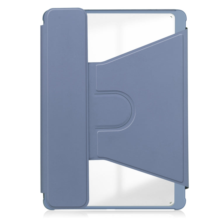 For iPad Air 13 2024 Transparent Rotation Smart Leather Tablet Case with Keyboard(Lavender) - iPad Air 13 2024 Cases by PMC Jewellery | Online Shopping South Africa | PMC Jewellery | Buy Now Pay Later Mobicred