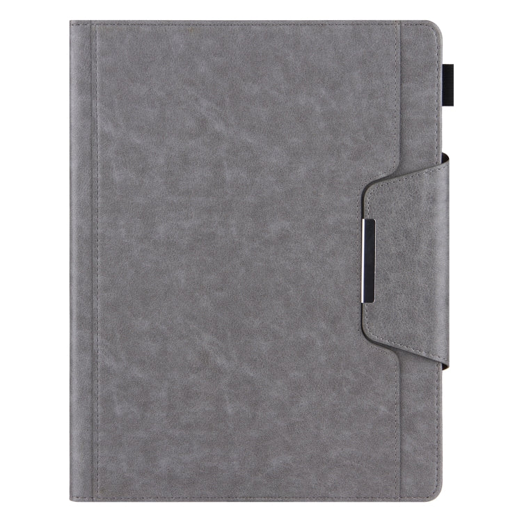 For iPad Pro 13 2024 Solid Color Metal Buckle Leather Smart Tablet Case(Grey) - iPad Pro 13 2024 Cases by PMC Jewellery | Online Shopping South Africa | PMC Jewellery | Buy Now Pay Later Mobicred