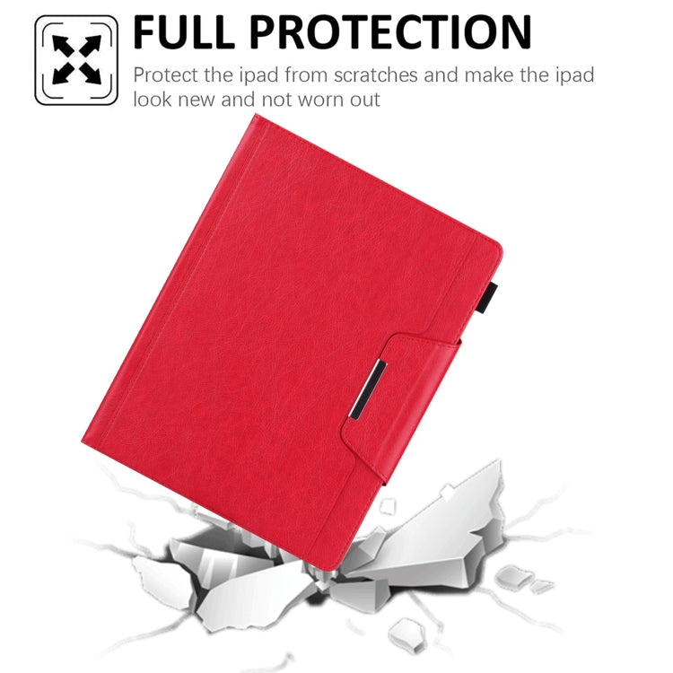 For iPad Pro 11 2024 Solid Color Metal Buckle Leather Smart Tablet Case(Red) - iPad Pro 11 2024 Cases by PMC Jewellery | Online Shopping South Africa | PMC Jewellery | Buy Now Pay Later Mobicred