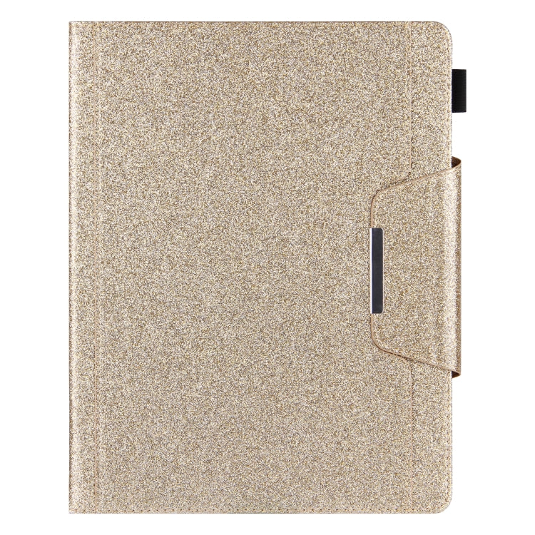 For iPad Pro 13 2024 Glitter Metal Buckle Leather Smart Tablet Case(Gold) - iPad Pro 13 2024 Cases by PMC Jewellery | Online Shopping South Africa | PMC Jewellery | Buy Now Pay Later Mobicred