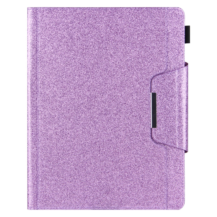 For iPad Pro 13 2024 Glitter Metal Buckle Leather Smart Tablet Case(Purple) - iPad Pro 13 2024 Cases by PMC Jewellery | Online Shopping South Africa | PMC Jewellery | Buy Now Pay Later Mobicred