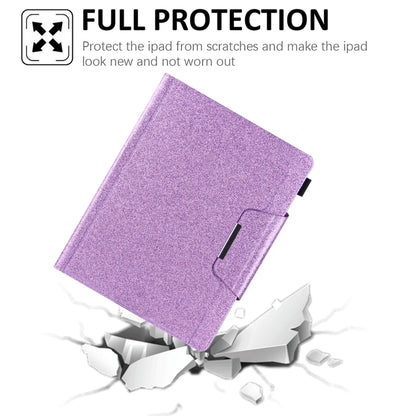 For iPad Pro 13 2024 Glitter Metal Buckle Leather Smart Tablet Case(Purple) - iPad Pro 13 2024 Cases by PMC Jewellery | Online Shopping South Africa | PMC Jewellery | Buy Now Pay Later Mobicred