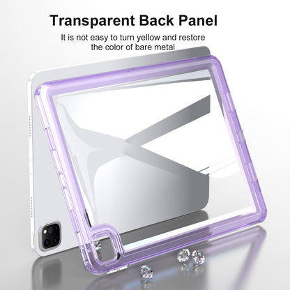 For iPad Air 11 2024 Transparent Acrylic Tablet Case(Dark Purple) - iPad Air 11 2024 Cases by PMC Jewellery | Online Shopping South Africa | PMC Jewellery | Buy Now Pay Later Mobicred