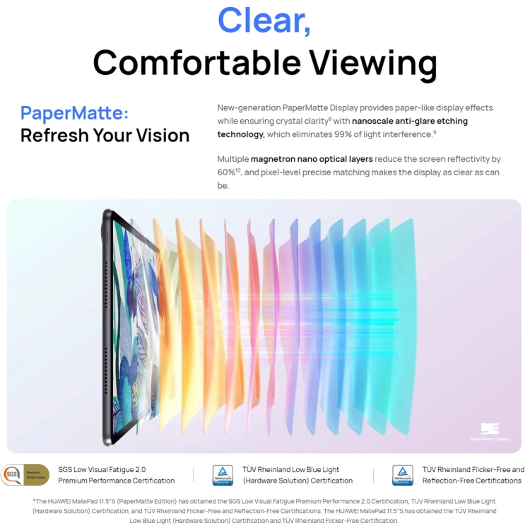 HUAWEI MatePad 11.5S WIFI Tablet PC, 8GB+256GB, HarmonyOS 4.2 Hisilicon Kirin 9000WM, Not Support Google Play(Cyan) - Huawei by Huawei | Online Shopping South Africa | PMC Jewellery