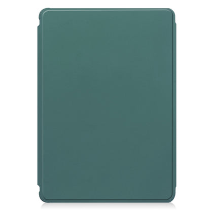 For iPad Pro 13 2024 Transparent Rotation Smart Leather Tablet Case(Dark Green) - iPad Pro 13 2024 Cases by PMC Jewellery | Online Shopping South Africa | PMC Jewellery | Buy Now Pay Later Mobicred