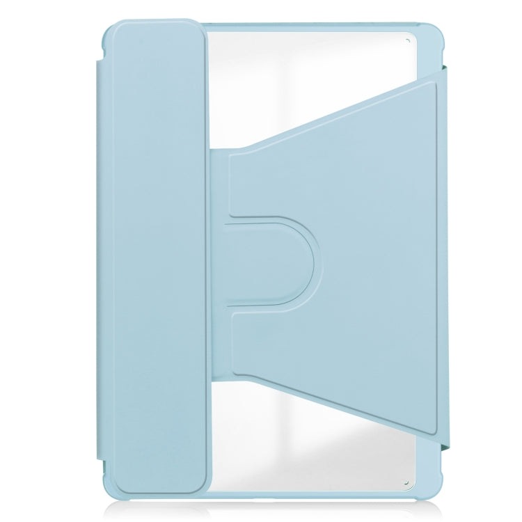 For iPad Pro 11 2024 Transparent Rotation Smart Leather Tablet Case(Sky Blue) - iPad Pro 11 2024 Cases by PMC Jewellery | Online Shopping South Africa | PMC Jewellery | Buy Now Pay Later Mobicred