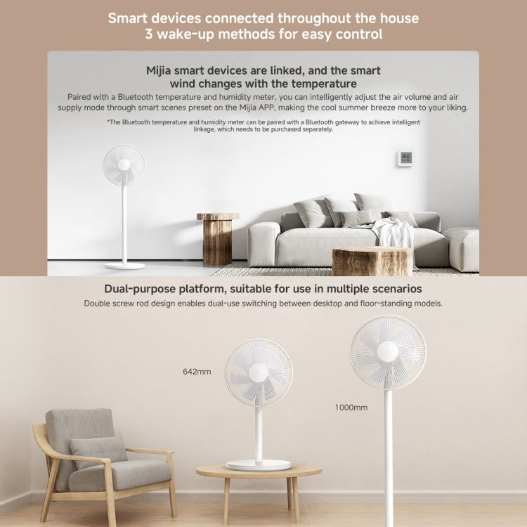 Xiaomi Mijia Smart Floor Fan, US Plug(White) - Electric Fans by Xiaomi | Online Shopping South Africa | PMC Jewellery | Buy Now Pay Later Mobicred