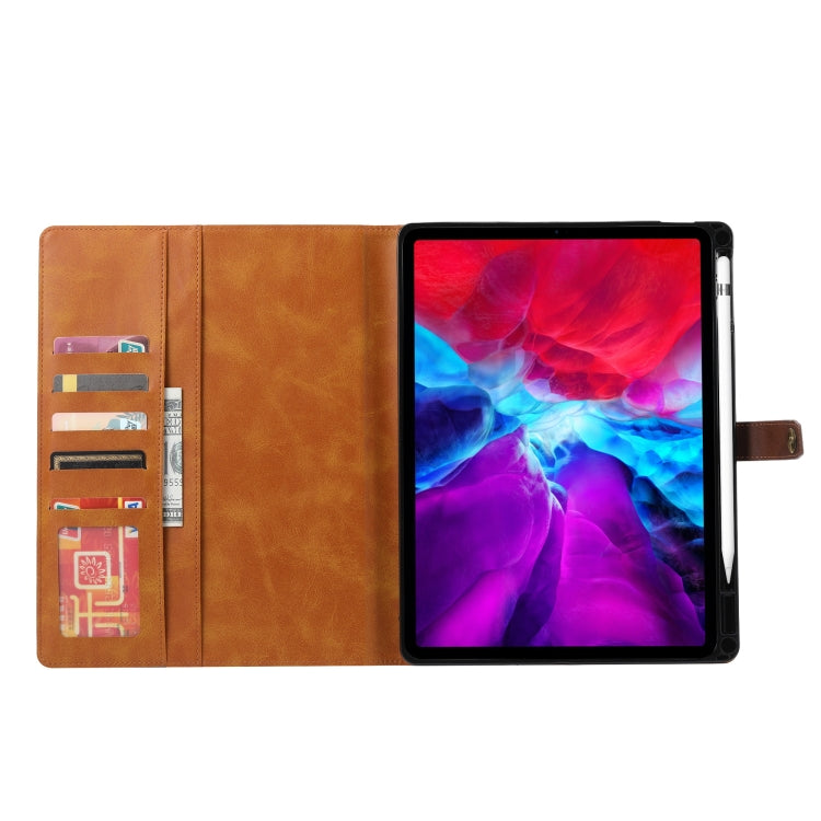 For iPad Pro 13 2024 Calf Texture Double Fold Clasp Horizontal Flip Leather Smart Tablet Case(Rose Gold) - iPad Pro 13 2024 Cases by PMC Jewellery | Online Shopping South Africa | PMC Jewellery | Buy Now Pay Later Mobicred