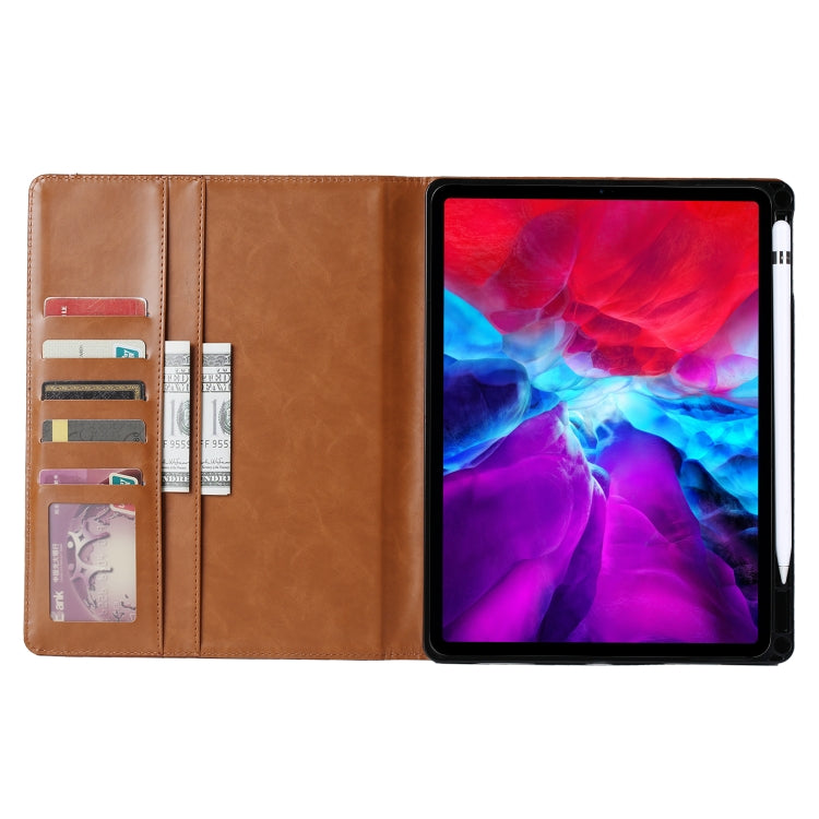 For iPad Pro 13 2024 Knead Skin Texture Horizontal Flip Leather Smart Tablet Case(Brown) - iPad Pro 13 2024 Cases by PMC Jewellery | Online Shopping South Africa | PMC Jewellery | Buy Now Pay Later Mobicred