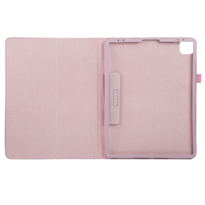 For iPad Air 11 2024 Litchi Texture Solid Color Leather Tablet Case(Pink) - iPad Air 11 2024 Cases by PMC Jewellery | Online Shopping South Africa | PMC Jewellery | Buy Now Pay Later Mobicred