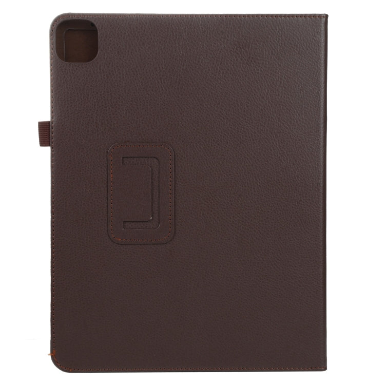 For iPad Air 11 2024 Litchi Texture Solid Color Leather Tablet Case(Brown) - iPad Air 11 2024 Cases by PMC Jewellery | Online Shopping South Africa | PMC Jewellery | Buy Now Pay Later Mobicred