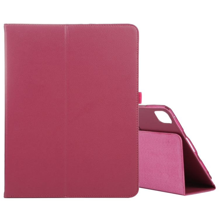 For iPad Pro 11 2024 Litchi Texture Solid Color Leather Tablet Case(Rose Red) - iPad Pro 11 2024 Cases by PMC Jewellery | Online Shopping South Africa | PMC Jewellery | Buy Now Pay Later Mobicred