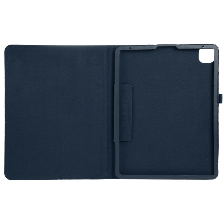 For iPad Pro 11 2024 Litchi Texture Solid Color Leather Tablet Case(Dark Blue) - iPad Pro 11 2024 Cases by PMC Jewellery | Online Shopping South Africa | PMC Jewellery | Buy Now Pay Later Mobicred