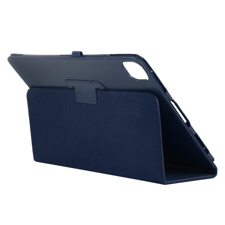 For iPad Pro 11 2024 Litchi Texture Solid Color Leather Tablet Case(Dark Blue) - iPad Pro 11 2024 Cases by PMC Jewellery | Online Shopping South Africa | PMC Jewellery | Buy Now Pay Later Mobicred