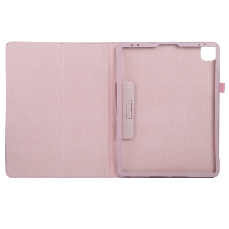 For iPad Pro 11 2024 Litchi Texture Solid Color Leather Tablet Case(Pink) - iPad Pro 11 2024 Cases by PMC Jewellery | Online Shopping South Africa | PMC Jewellery | Buy Now Pay Later Mobicred