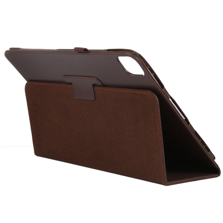 For iPad Pro 11 2024 Litchi Texture Solid Color Leather Tablet Case(Brown) - iPad Pro 11 2024 Cases by PMC Jewellery | Online Shopping South Africa | PMC Jewellery | Buy Now Pay Later Mobicred