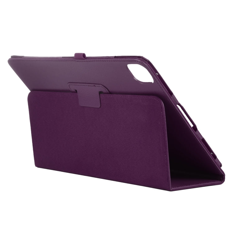 For iPad Pro 13 2024 Litchi Texture Solid Color Leather Tablet Case(Purple) - iPad Pro 13 2024 Cases by PMC Jewellery | Online Shopping South Africa | PMC Jewellery | Buy Now Pay Later Mobicred