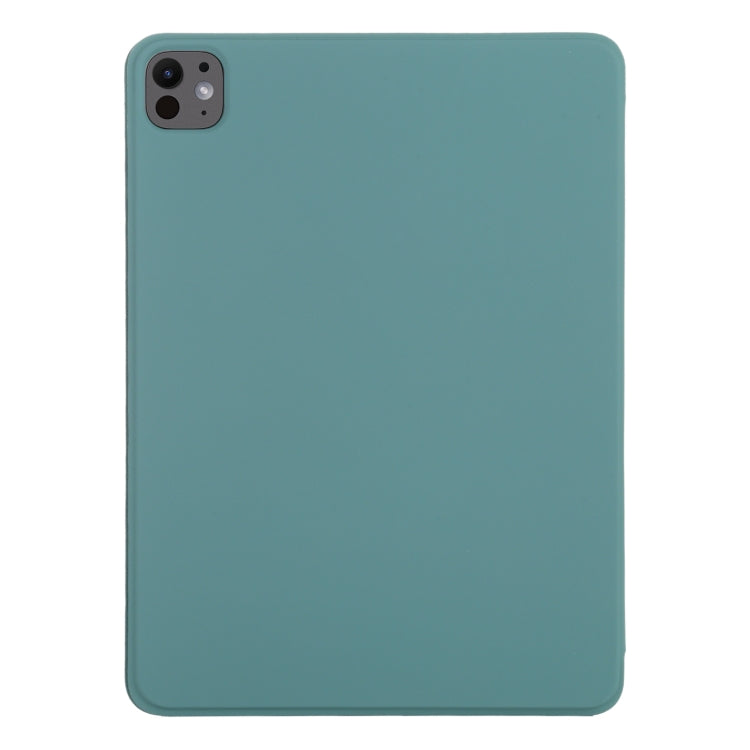 For iPad Pro 13 2024 Double-sided Clip Non-buckle Magnetic PU Smart Tablet Case(Green) - iPad Air 13 2024 Cases by PMC Jewellery | Online Shopping South Africa | PMC Jewellery | Buy Now Pay Later Mobicred