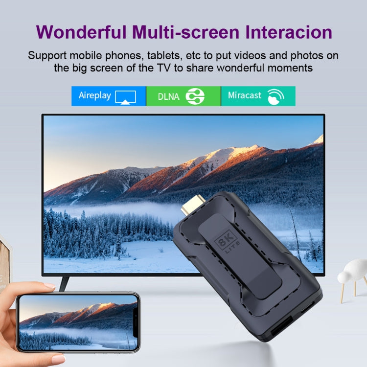 HK1 RBOX D8 RK3528 Android 13.0 Quad Core 8K HD Wifi6 Bluetooth TV Stick, RAM:2GB+16GB(EU Plug) - Android TV Sticks by PMC Jewellery | Online Shopping South Africa | PMC Jewellery | Buy Now Pay Later Mobicred