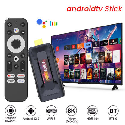 HK1 RBOX D8 RK3528 Android 13.0 Quad Core 8K HD Wifi6 Bluetooth TV Stick, RAM:2GB+16GB(AU Plug) - Android TV Sticks by PMC Jewellery | Online Shopping South Africa | PMC Jewellery | Buy Now Pay Later Mobicred