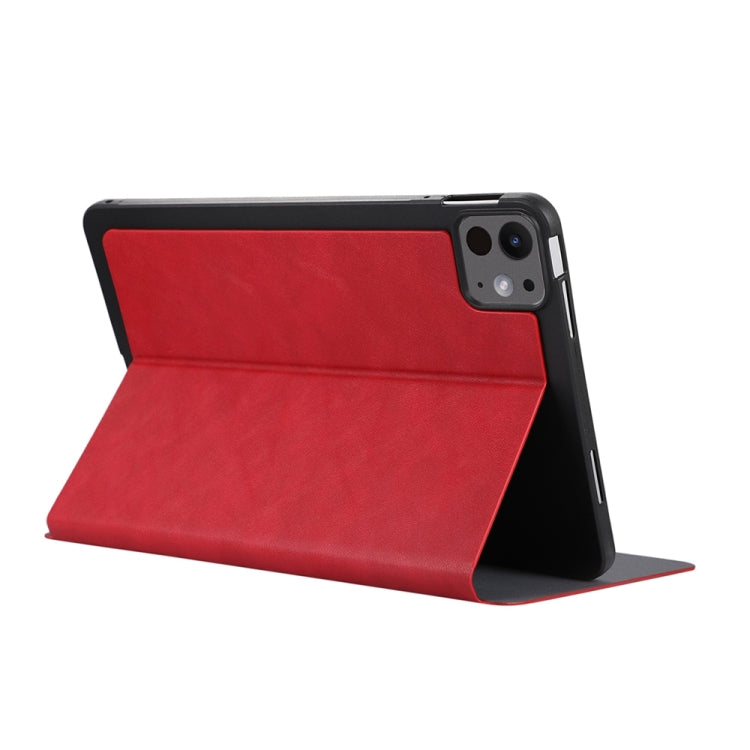 For iPad Pro 11 2024 TPU Flip Tablet Protective Leather Case(Red) - iPad Pro 11 2024 Cases by PMC Jewellery | Online Shopping South Africa | PMC Jewellery | Buy Now Pay Later Mobicred