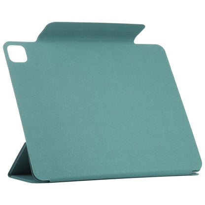 For iPad Pro 13 2024 Double-sided Clip Fixed Buckle Magnetic PU Leather Smart Tablet Case(Green) - iPad Pro 13 2024 Cases by PMC Jewellery | Online Shopping South Africa | PMC Jewellery | Buy Now Pay Later Mobicred