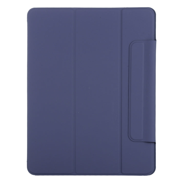 For iPad Pro 13 2024 Double-sided Clip Fixed Buckle Magnetic PU Leather Smart Tablet Case(Dark Blue) - iPad Pro 13 2024 Cases by PMC Jewellery | Online Shopping South Africa | PMC Jewellery | Buy Now Pay Later Mobicred