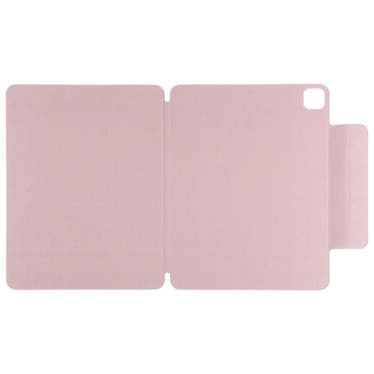 For iPad Pro 13 2024 Double-sided Clip Fixed Buckle Magnetic PU Leather Smart Tablet Case(Rose Gold) - iPad Pro 13 2024 Cases by PMC Jewellery | Online Shopping South Africa | PMC Jewellery | Buy Now Pay Later Mobicred