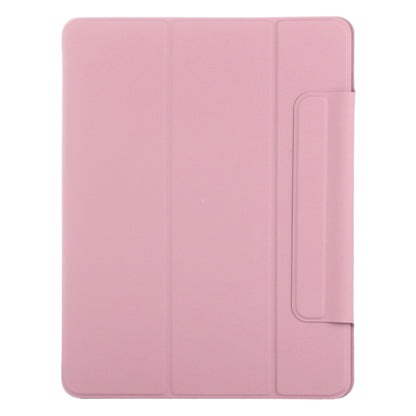 For iPad Pro 13 2024 Double-sided Clip Fixed Buckle Magnetic PU Leather Smart Tablet Case(Light Pink) - iPad Pro 13 2024 Cases by PMC Jewellery | Online Shopping South Africa | PMC Jewellery | Buy Now Pay Later Mobicred