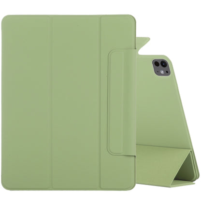 For iPad Pro 13 2024 Double-sided Clip Fixed Buckle Magnetic PU Leather Smart Tablet Case(Grass Green) - iPad Pro 13 2024 Cases by PMC Jewellery | Online Shopping South Africa | PMC Jewellery | Buy Now Pay Later Mobicred