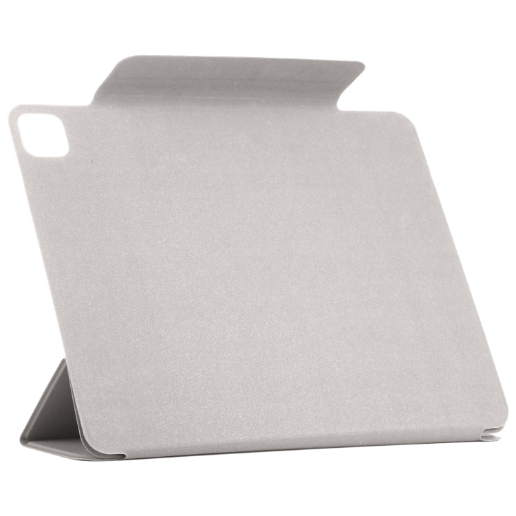 For iPad Pro 13 2024 Double-sided Clip Fixed Buckle Magnetic PU Leather Smart Tablet Case(Grey) - iPad Pro 13 2024 Cases by PMC Jewellery | Online Shopping South Africa | PMC Jewellery | Buy Now Pay Later Mobicred