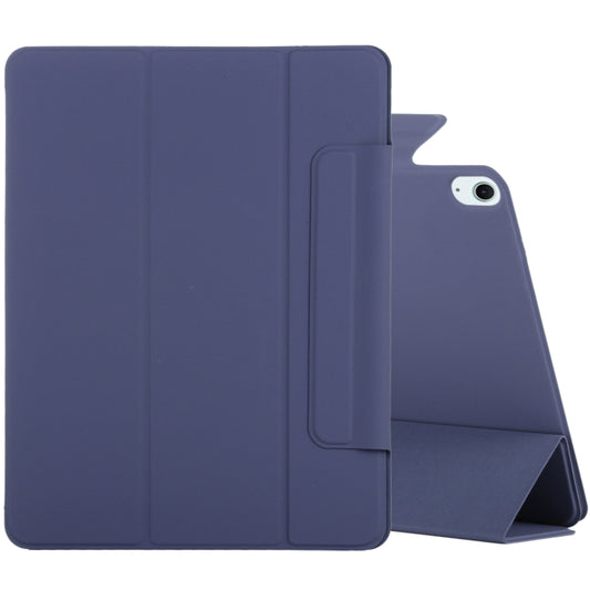 For iPad Air 11 2024 Double-sided Clip Fixed Buckle Magnetic PU Leather Smart Tablet Case(Dark Blue) - iPad Air 11 2024 Cases by PMC Jewellery | Online Shopping South Africa | PMC Jewellery | Buy Now Pay Later Mobicred