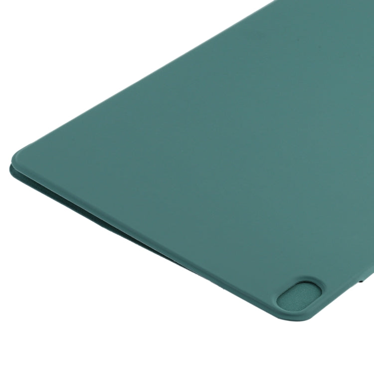 For iPad Air 11 2024 Double-sided Clip Fixed Buckle Magnetic PU Leather Smart Tablet Case(Dark Green) - iPad Air 11 2024 Cases by PMC Jewellery | Online Shopping South Africa | PMC Jewellery | Buy Now Pay Later Mobicred