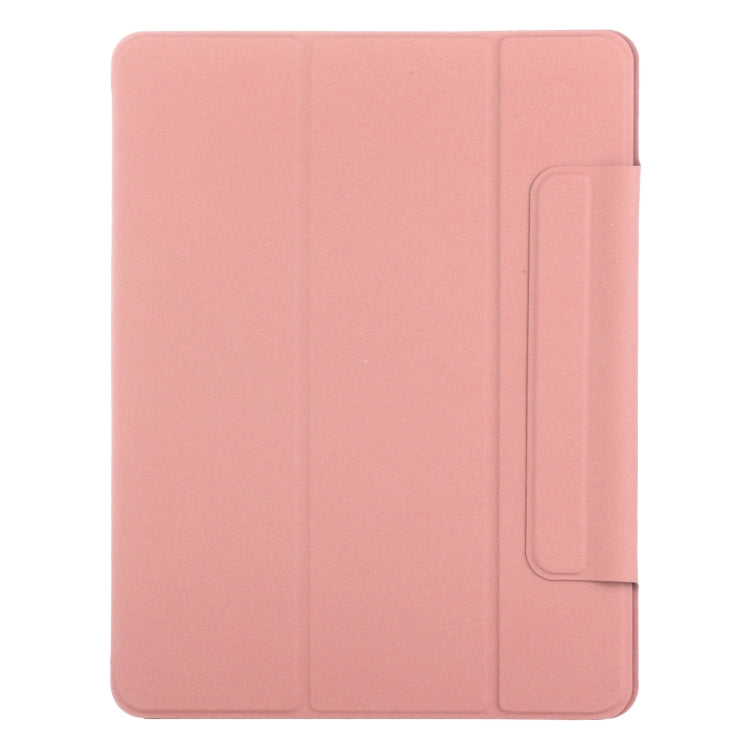 For iPad Pro 11 2024 Double-sided Clip Fixed Buckle Magnetic PU Leather Smart Tablet Case(Pink) - iPad Pro 11 2024 Cases by PMC Jewellery | Online Shopping South Africa | PMC Jewellery | Buy Now Pay Later Mobicred