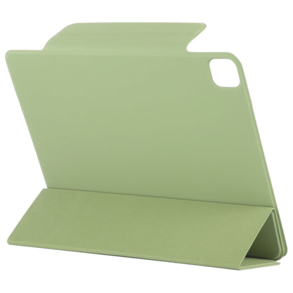 For iPad Pro 11 2024 Double-sided Clip Fixed Buckle Magnetic PU Leather Smart Tablet Case(Grass Green) - iPad Pro 11 2024 Cases by PMC Jewellery | Online Shopping South Africa | PMC Jewellery | Buy Now Pay Later Mobicred