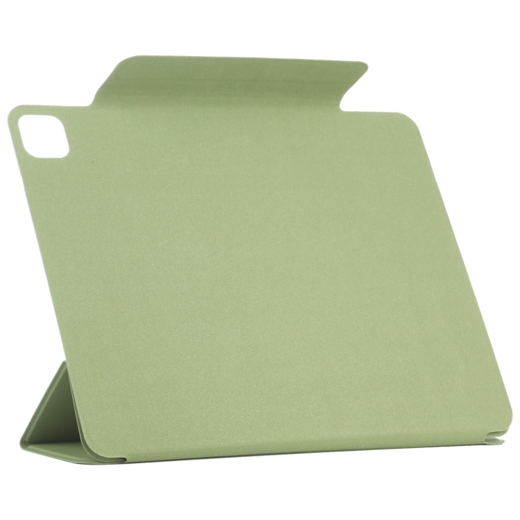 For iPad Pro 11 2024 Double-sided Clip Fixed Buckle Magnetic PU Leather Smart Tablet Case(Grass Green) - iPad Pro 11 2024 Cases by PMC Jewellery | Online Shopping South Africa | PMC Jewellery | Buy Now Pay Later Mobicred