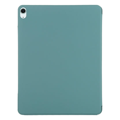 For iPad Air 13 2024 Double-sided Clip Fixed Buckle Magnetic PU Leather Smart Tablet Case(Green) - iPad Air 13 2024 Cases by PMC Jewellery | Online Shopping South Africa | PMC Jewellery | Buy Now Pay Later Mobicred