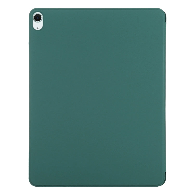 For iPad Air 13 2024 Double-sided Clip Fixed Buckle Magnetic PU Leather Smart Tablet Case(Dark Green) - iPad Air 13 2024 Cases by PMC Jewellery | Online Shopping South Africa | PMC Jewellery | Buy Now Pay Later Mobicred