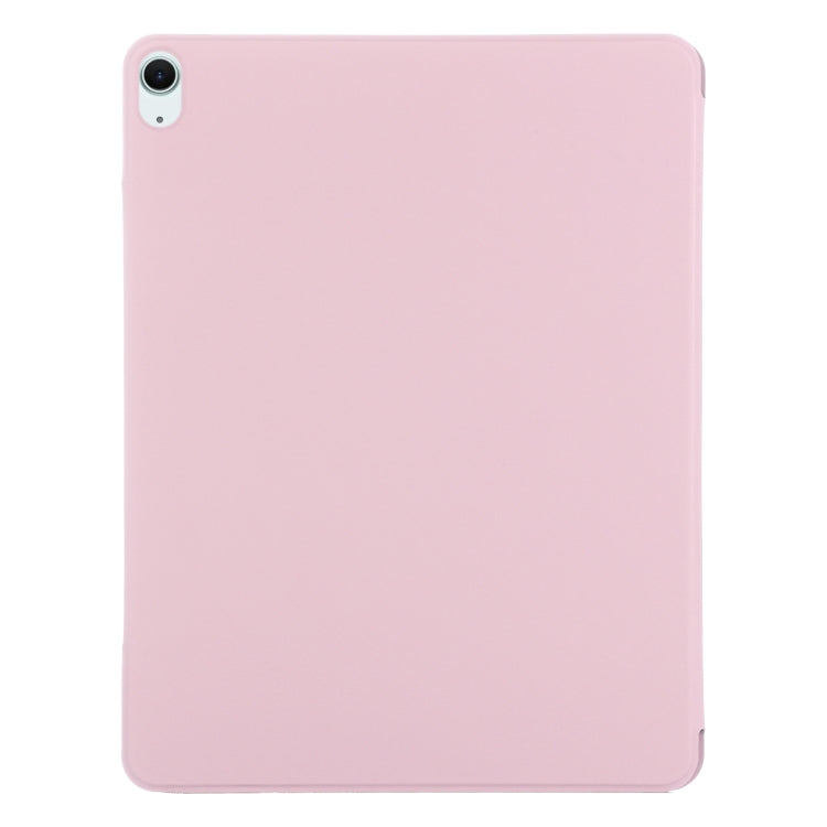 For iPad Air 13 2024 Double-sided Clip Fixed Buckle Magnetic PU Leather Smart Tablet Case(Rose Gold) - iPad Air 13 2024 Cases by PMC Jewellery | Online Shopping South Africa | PMC Jewellery | Buy Now Pay Later Mobicred