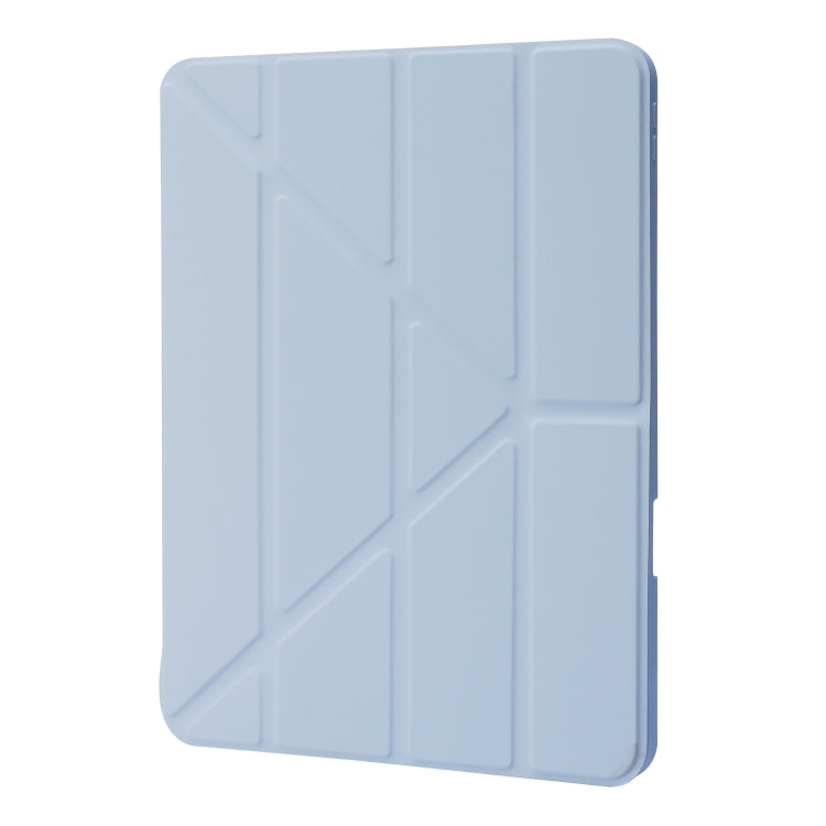 For iPad Pro 11 2024 Deformation Transparent Acrylic Leather Tablet Case(Light Blue) - iPad Pro 11 2024 Cases by PMC Jewellery | Online Shopping South Africa | PMC Jewellery | Buy Now Pay Later Mobicred