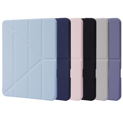 For iPad Pro 13 2024 Deformation Transparent Acrylic Leather Tablet Case(Lavender Grey) - iPad Pro 13 2024 Cases by PMC Jewellery | Online Shopping South Africa | PMC Jewellery | Buy Now Pay Later Mobicred