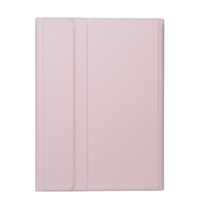 For iPad Pro 11 2024 A13B-A Lambskin Texture Bluetooth Touch Square Keyboard Leather Tablet Case with Pen Slot(Pink) - For iPad Pro by PMC Jewellery | Online Shopping South Africa | PMC Jewellery | Buy Now Pay Later Mobicred