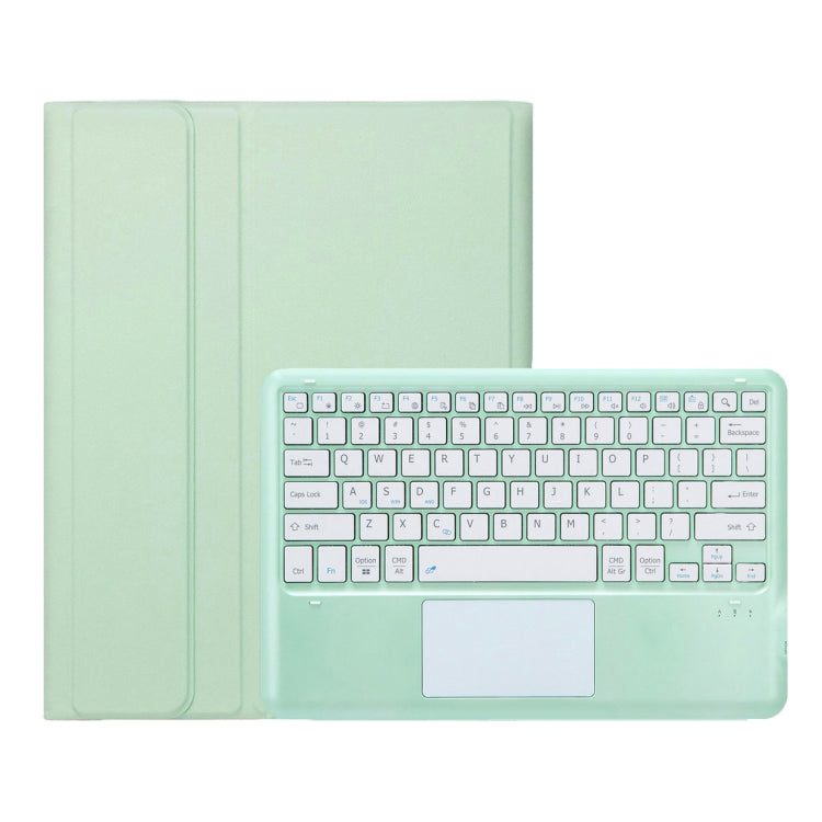 For iPad Pro 13 2024 A14B-A Detachable Ultra-Thin Bluetooth Touch Keyboard Leather Tablet Case with Pen Slot(Light Green) - For iPad Pro by PMC Jewellery | Online Shopping South Africa | PMC Jewellery | Buy Now Pay Later Mobicred